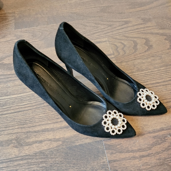 Stella Luna Suede Leather Heels - Picture 4 of 5